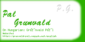 pal grunvald business card